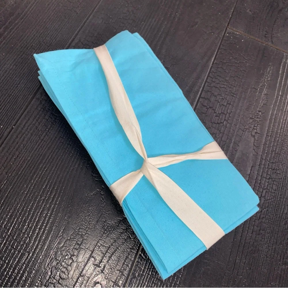 Pier 1 Imports‎ Blue Cotton Napkin Set Of 4 NWT